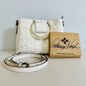 PATRICIA NASH HAND BURNISHED EMPOLI TWO-WAY LEATHER SATCHEL CROSSBODY BAG